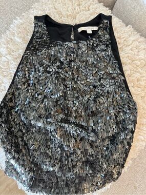 ALI & JAY Black Sequin Party Crop